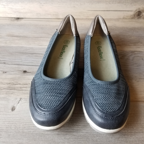 Footflexx Knit Mix Slide On Comfort Loafer - Picture 2 of 9